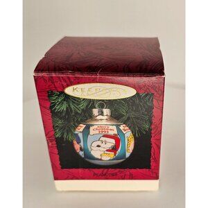 Hallmark Keepsake 1993 Peanuts Glass Ball Christmas Ornament Peanuts Snoopy Gang